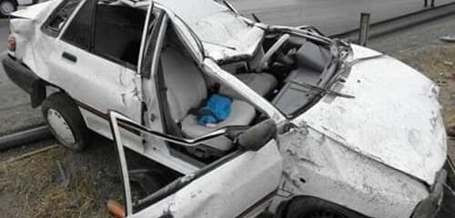 تصادف دو خودروی پراید در محور قدیم مرودشت به سیدان