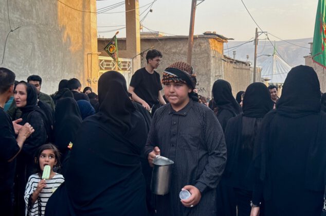 برگزاری مراسم تاسوعای حسینی در شهر سیدان