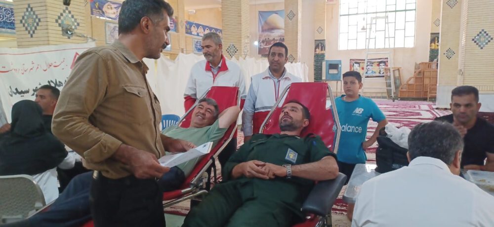 فصلِ مهربانی در سیدان ۶۰ لبیکِ ایثارگرانه به پویش اهدای خون